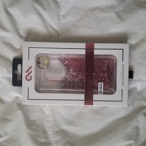 NWOT Samsung Galaxy S9 pink glitter waterfall case